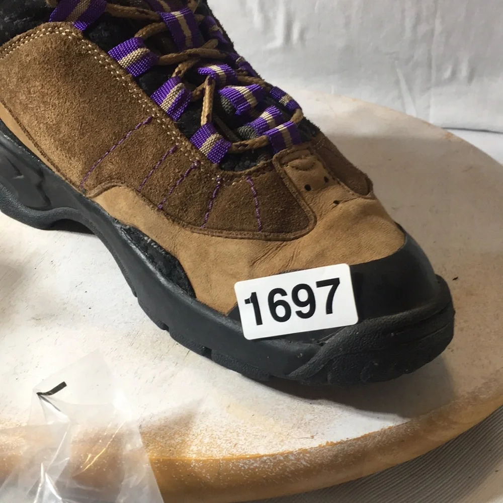 Coleman womens brown/lavender detailing hiking boot size 9 1/2
